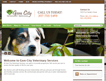Tablet Screenshot of gemcityvet.com